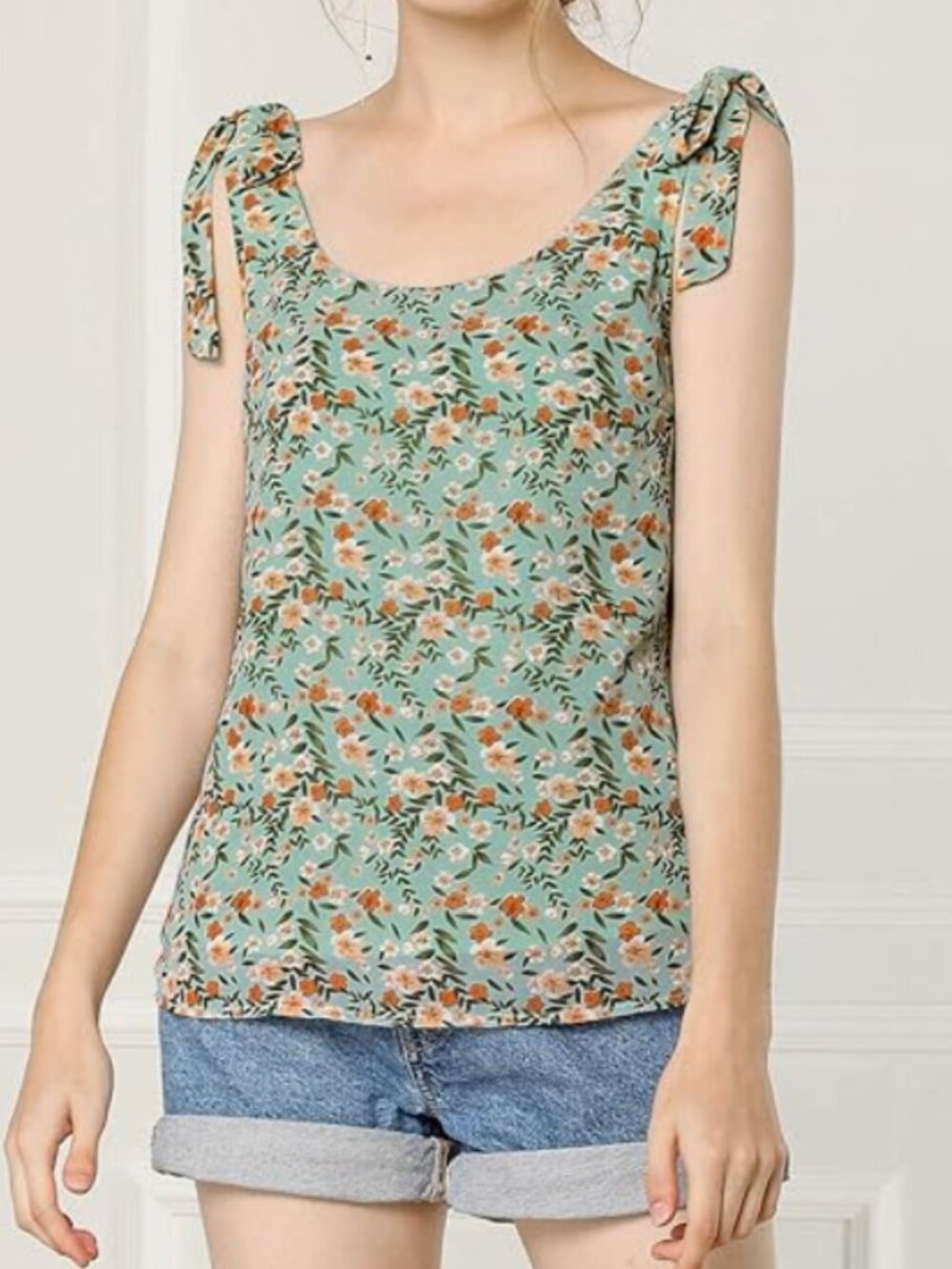 Like new Allegra K XS bows breezy tank top blouse